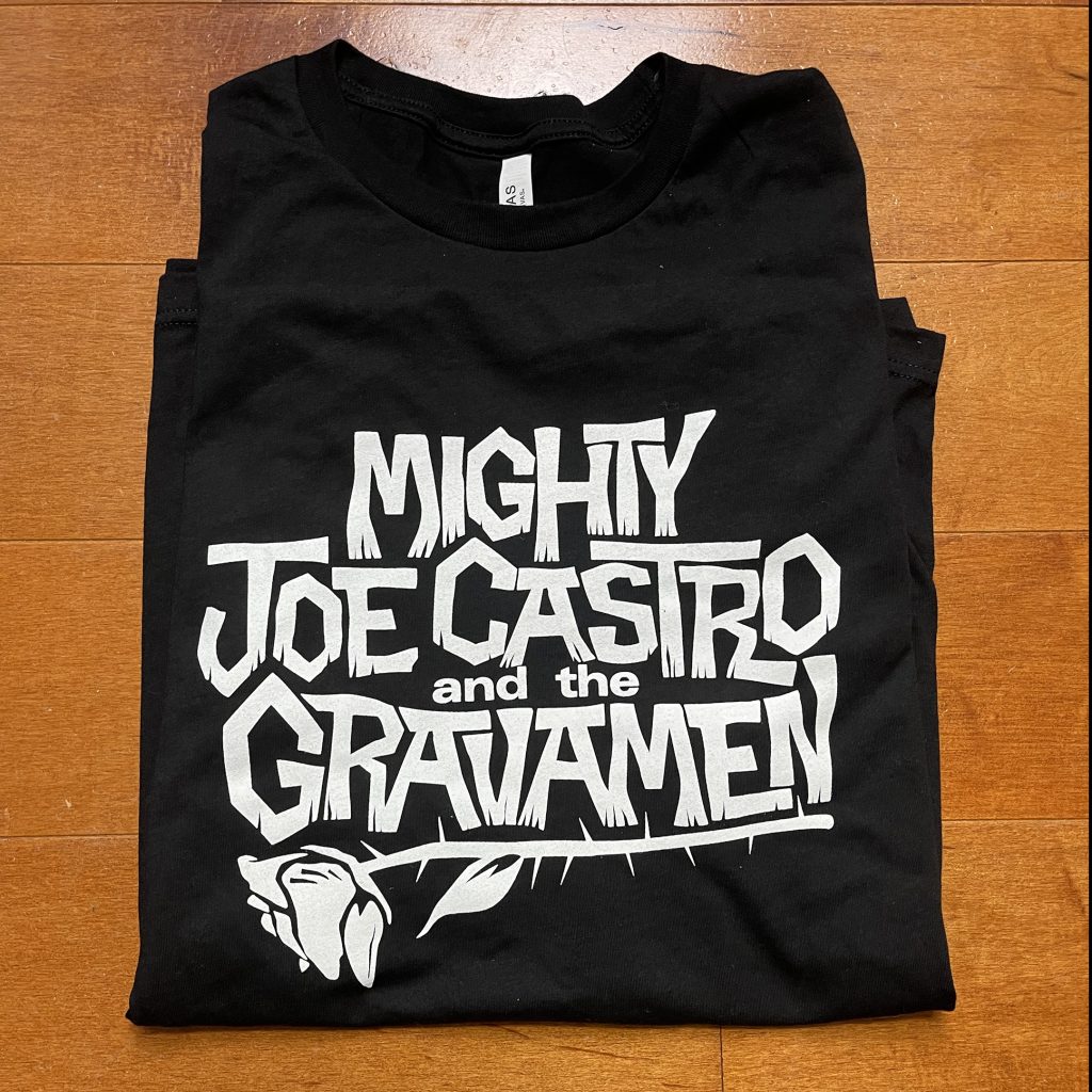 Mighty Joe Castro and the Gravamen black t shrt