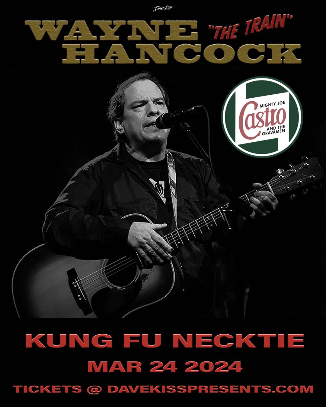 Wayne Hancock with Mighty Joe Castro and the Gravamen at Kung Fu Necktie in Philadelphia on Sunday March 24, 2024.